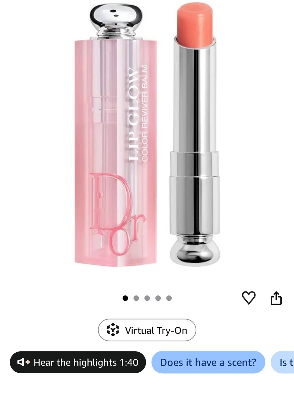Dior Lip Glow Color Reviver Balm — Coral Pink New in Box 💄